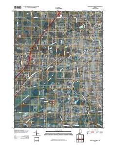 Fort Wayne West 2010 topographic map thumbnail