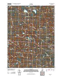 Lorane 2010 topographic map thumbnail