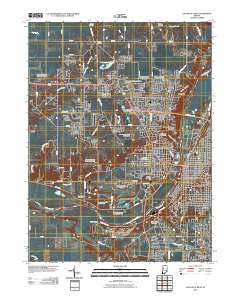 Lafayette West 2010 topographic map thumbnail