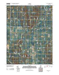 Saline City 2010 topographic map thumbnail