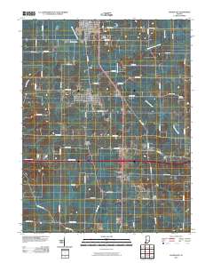 Haubstadt 2010 topographic map thumbnail
