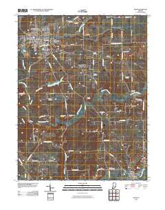 Salem 2010 topographic map thumbnail