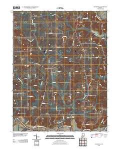 Alfordsville 2010 topographic map thumbnail