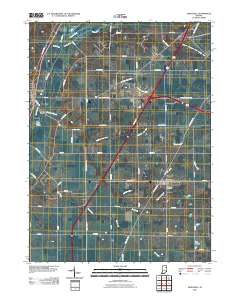 Zanesville 2010 topographic map thumbnail