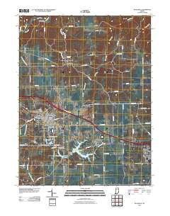 Batesville 2010 topographic map thumbnail