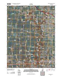 Brownsburg 2010 topographic map thumbnail