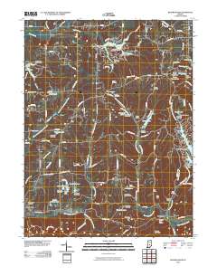 Beanblossom 2010 topographic map thumbnail