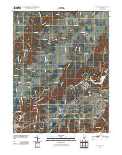 Butlerville 2010 topographic map thumbnail