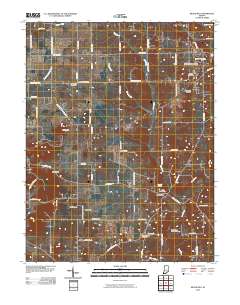 Becks Mill 2010 topographic map thumbnail