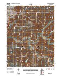 Bedford East 2010 topographic map thumbnail