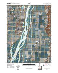 Blanchard Island 2010 topographic map thumbnail