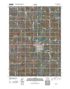 Ackley 2010 topographic map thumbnail