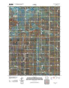 Ackley NE 2010 topographic map thumbnail