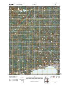 Clear Lake West 2010 topographic map thumbnail