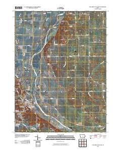 Columbus Junction 2010 topographic map thumbnail