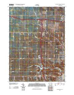 Davenport West 2010 topographic map thumbnail