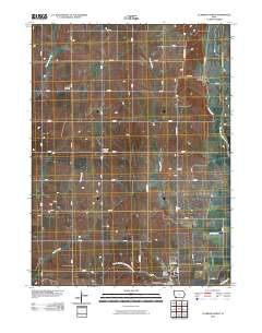 Clarinda North 2010 topographic map thumbnail