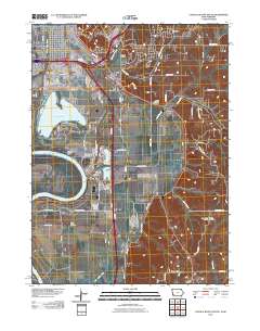 Council Bluffs South 2010 topographic map thumbnail