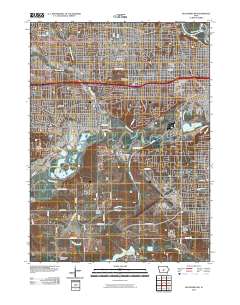 Des Moines SW 2010 topographic map thumbnail