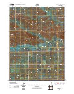Gladbrook NE 2010 topographic map thumbnail