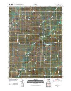 Exira East 2010 topographic map thumbnail