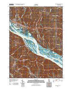 Menominee 2010 topographic map thumbnail