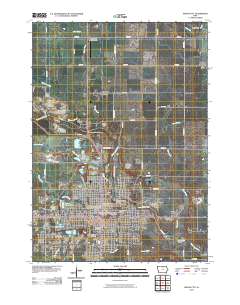 Mason City 2010 topographic map thumbnail