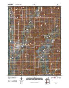 Villisca 2010 topographic map thumbnail
