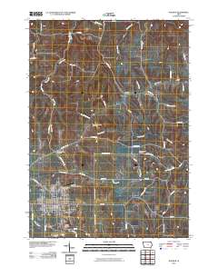 Waukon 2010 topographic map thumbnail