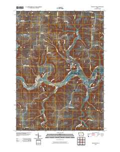 Waukon NW 2010 topographic map thumbnail