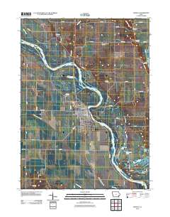 Wapello 2012 topographic map thumbnail