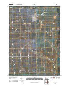 Paullina 2010 topographic map thumbnail