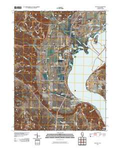 Nauvoo 2010 topographic map thumbnail