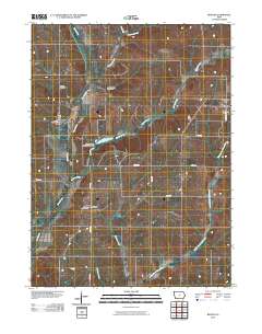 Benton 2010 topographic map thumbnail