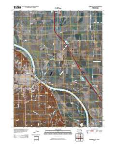 Nebraska City 2010 topographic map thumbnail