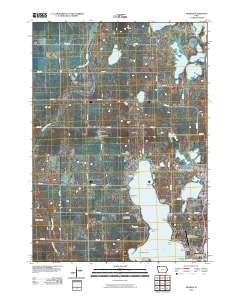 Okoboji 2010 topographic map thumbnail