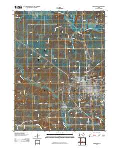 Oskaloosa 2010 topographic map thumbnail