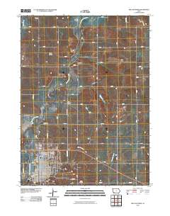 Red Oak North 2010 topographic map thumbnail