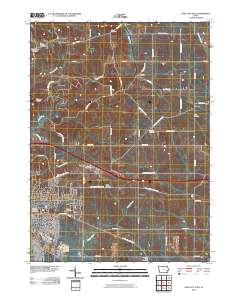 Iowa City East 2010 topographic map thumbnail