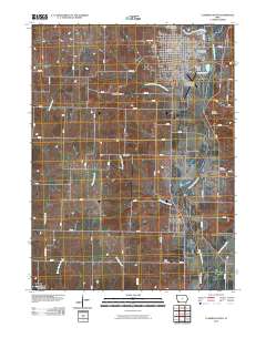 Clarinda South 2010 topographic map thumbnail