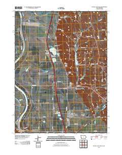 Pacific Junction 2010 topographic map thumbnail