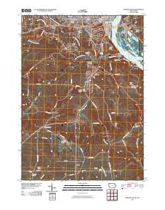 Dubuque South 2010 topographic map thumbnail