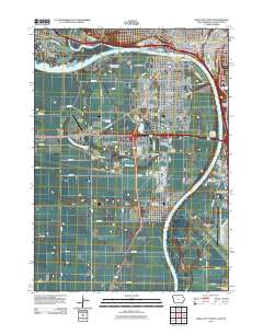 Sioux City South 2012 topographic map thumbnail