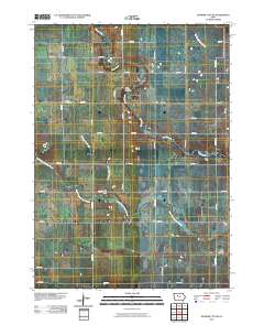 Gilmore City SW 2010 topographic map thumbnail