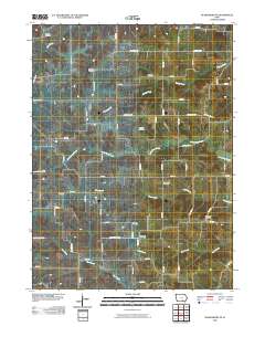 Blakesburg NE 2010 topographic map thumbnail