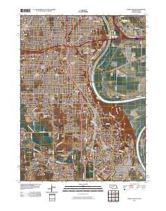 Omaha South 2010 topographic map thumbnail