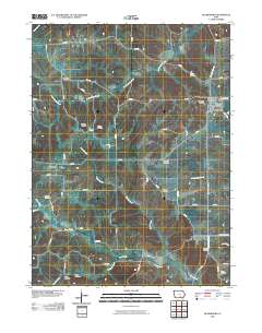 Blakesburg 2010 topographic map thumbnail
