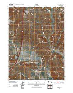 Davis City 2010 topographic map thumbnail