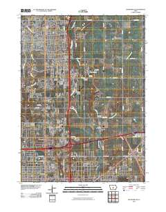 Des Moines NE 2010 topographic map thumbnail
