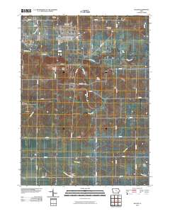 Kalona 2010 topographic map thumbnail